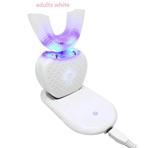 Smart 360 Degrees Automatic Sonic Electric Toothbrush for Children Adult U Type 4 Modes Tooth Brush USB Charging Tooth Whitening