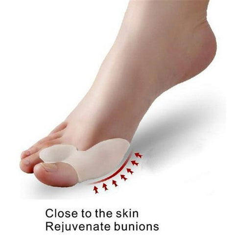 1 Pair=2 Pcs Gel Silicone Bunion Corrector Big Toe Separators Straightener Spreader Foot Care Tool Hallux Valgus Pro massager